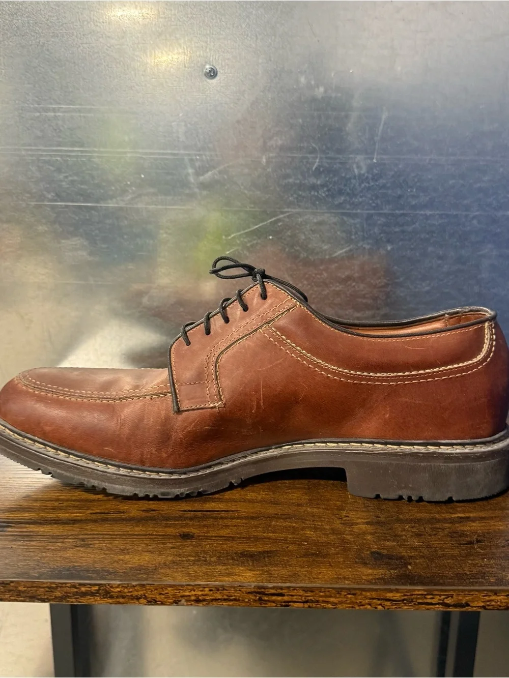 Allen Edmonds Wilbert Men's Dress Shoes Size 11.5B Brown Leather Oxford Lace USA